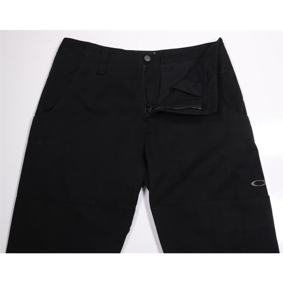 Oakley Mens Basics 999 Black Wide Leg Chino Pants 34x32 - Picture 6 of 9